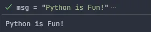 My First Script Output